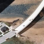 Detail view of the Alsea Bay Bridge engineering scale model for HNTB Engineers