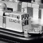 Detail view of the bridge of the U. S. Navy hovercraft engineering scale model