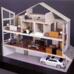 Full view of an architectural interior design study constructed for Effective Design Studio of Seattle