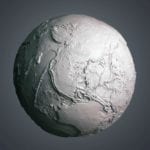 Earth Globe topographic scale model showing Southeast Asia and Australia