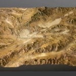 Full view of Ash Meadows National Wildlife Refuge topographic scale model