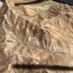 Coronado National Memorial topographic scale model detail showing features and trails