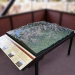 Rocky Mountain National Park topographic scale model