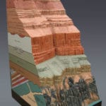 Full view of the Grand Canyon Geologic Column scale model