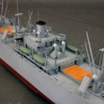Liberty Ship museum scale model deck amidships